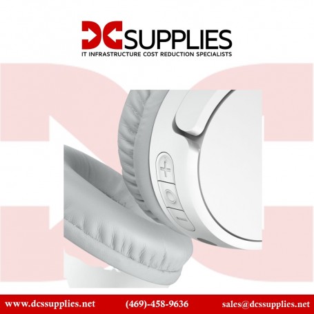 Belkin AUD002BTWH Wireless Headphones On-Ear for Kids White (AUD002BTWH)