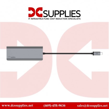 Belkin AVC008BTSGY USB-C 6-in-1 Multiport Adapter (AVC008BTSGY)