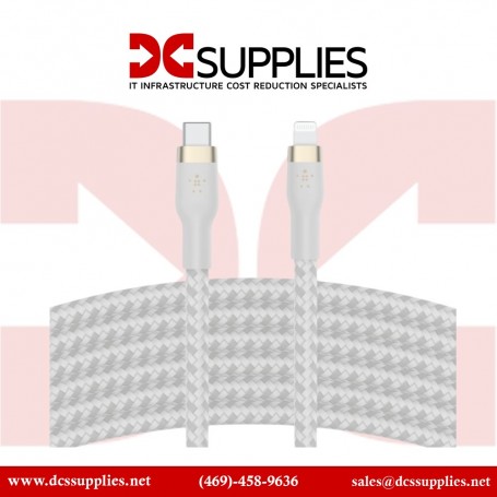 Belkin CAA011BT3MWH USB Type C Cable to Lightning 3M 10FT White (CAA011BT3MWH)
