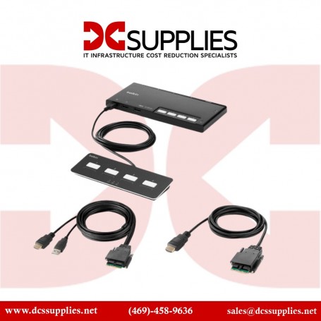 Belkin F1DN104MOD-HH-4 4-Port Single Head HDMI Modular Secure KVM Switch (F1DN104MOD-HH-4)