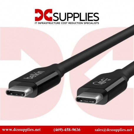 Belkin INZ001BT0.8MBK USB4 Cable, 100W + 40Gbps (INZ001BT0.8MBK)