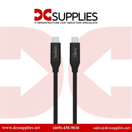 Belkin INZ001BT0.8MBK USB4 Cable, 100W + 40Gbps (INZ001BT0.8MBK)