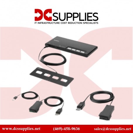 Belkin F1DN104MOD-PP-4 4-Port Single Head DP Modular Secure KVM Switch (F1DN104MOD-PP-4)