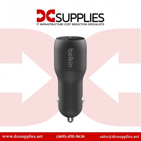 Belkin CCB004BT1MBK-B5 Dual Car Charger with PPS 37W + USB-C Cable (CCB004BT1MBK-B5)