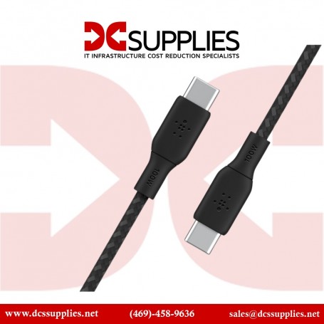 Belkin CAB014BT2MBK USB-C to USB-C Cable 100W (CAB014BT2MBK)