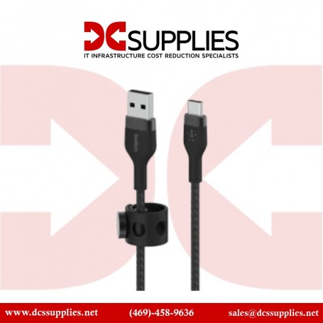 Belkin PK1002BT0MC12PK Playa USB Type A to Lightning Braided Cable, Black, 0.15m, 2-Pack (PK1002BT0MC12PK)