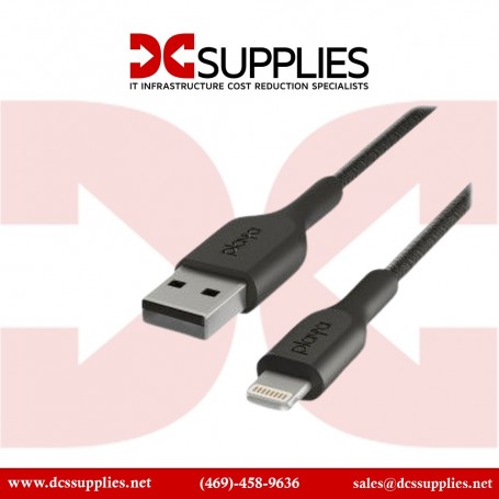 Belkin PK1002BTMXC12PK USB-A to Lightning Cable Black 2-Pack (PK1002BTMXC12PK)