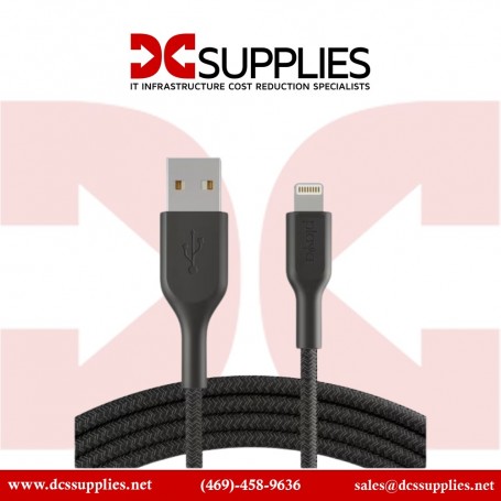 Belkin PK1004BT1MC12PK USB C to Lightning Cable Black 3ft 2 Pack (PK1004BT1MC12PK)