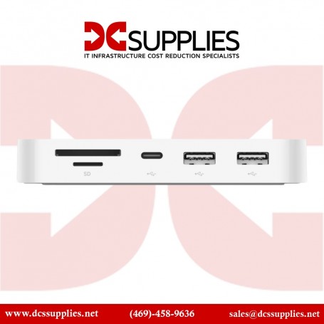 Belkin INC011TTWH Docking Station USB-C 6-in-1 Multiport Hub with Mount (INC011TTWH)