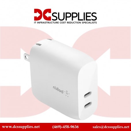 Belkin BBC009-WH-2PK Dual 20W USB-C Charger White 2-pack (BBC009-WH-2PK)