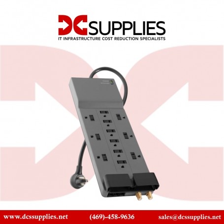 Belkin BE112230-083PK 12 Outlet Home and Office Surge Protector with 8ft Power Cord - 3 pack (BE112230-083PK)