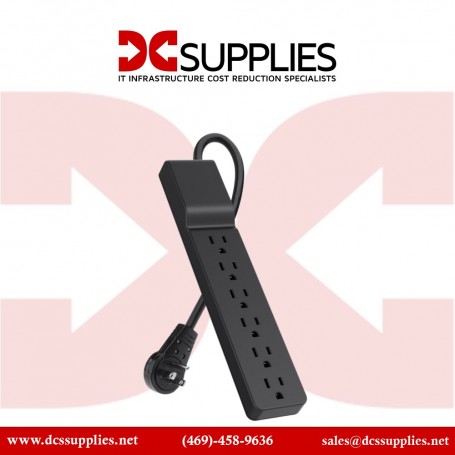 Belkin BSE600-06BLK-3P 6 Outlet Surge Protector with 6ft Power Cord - 3 pack - 600 Joules (BSE600-06BLK-3P)