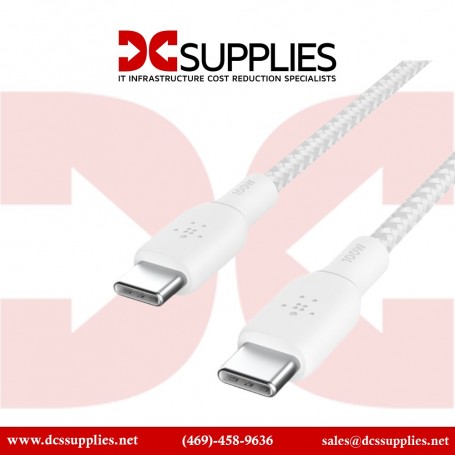 BELKIN CAB014BT2MWH USB-C to USB-C Cable 100W (CAB014BT2MWH)