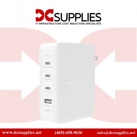 Belkin WCH014DQWH 140W 4-Port GaN Wall Charger (WCH014DQWH)