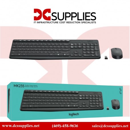 Logitech 920-007897 MK235 Wireless Keyboard and Mouse Combo for Windows (920-007897)