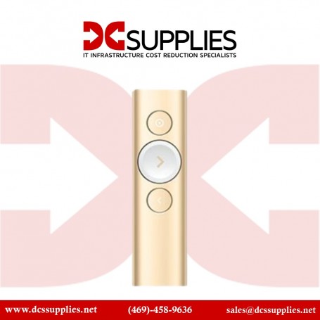 Logitech 910-004860 Spotlight Presentation Remote - Advanced Digital Highlighting with Bluetooth Gold (910-004860)