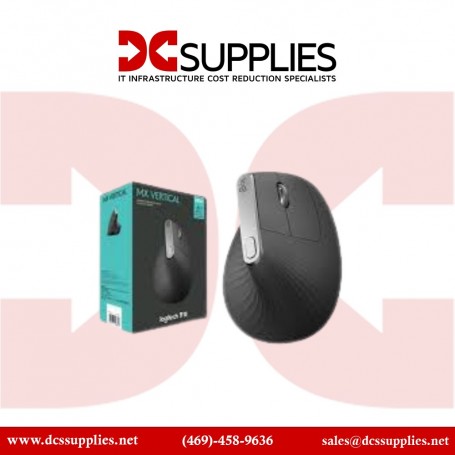 Logitech 910-005447 MX Vertical Wireless Mouse Ergonomic Design Reduces Muscle Strain (910-005447)