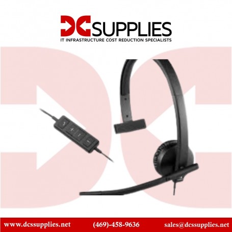Logitech 981-000570 H570e USB Mono Headset (981-000570)