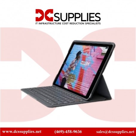Logitech 920-009473 Slim Folio - Graphite for iPad (7th, 8th and 9th gen) (920-009473)