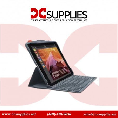 Logitech 920-009473 Slim Folio - Graphite for iPad (7th, 8th and 9th gen) (920-009473)