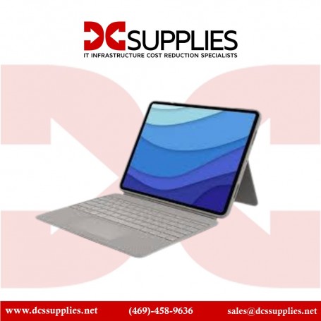Logitech 920-010119 Combo Touch Keyboard Case with Trackpad Sand for iPad Pro 12.9-inch 5th gen (920-010119)