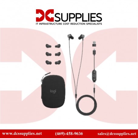 Logitech 981-001012 Zone Wired Earbuds UC Graphite (981-001012)