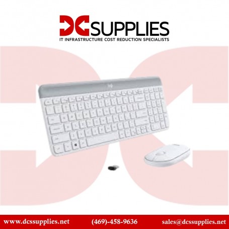 Logitech 920-009443 MK470 Slim Wireless Keyboard and Mouse Combo - Modern Compact Layout (920-009443)