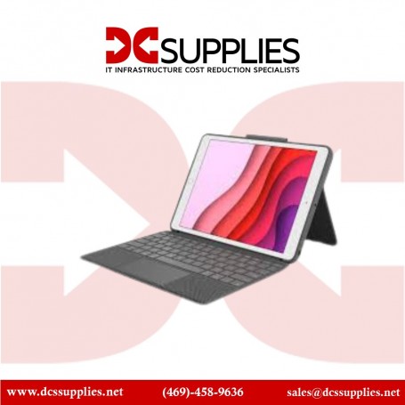 Logitech 920-009608 Combo Touch Backlit Keyboard Case for Apple iPad Gen 7 to 9 Graphite (920-009608)