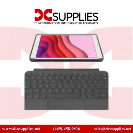 Logitech 920-009608 Combo Touch Backlit Keyboard Case for Apple iPad Gen 7 to 9 Graphite (920-009608)