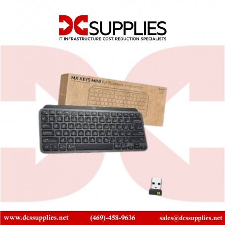 Logitech 920-010594 MX Keys Mini Wireless Keyboard for Business Graphite Logi Bolt (920-010594)