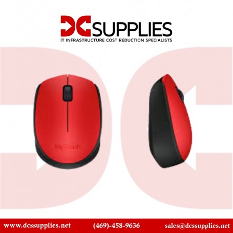 Logitech 910-004941 M170 Red Clamshell Mouse (910-004941)
