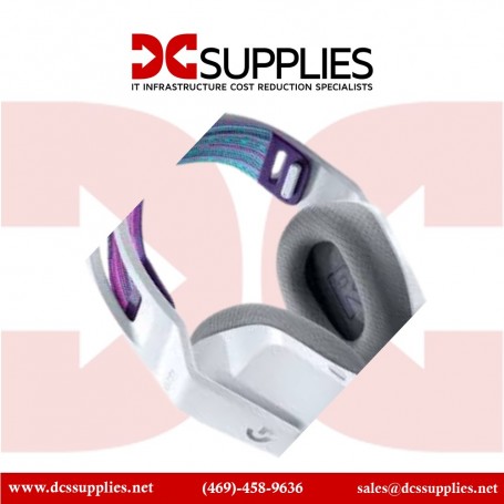 Logitech 981-000882 G G733 LIGHTSPEED Wireless RGB Gaming Headset (White) (981-000882)