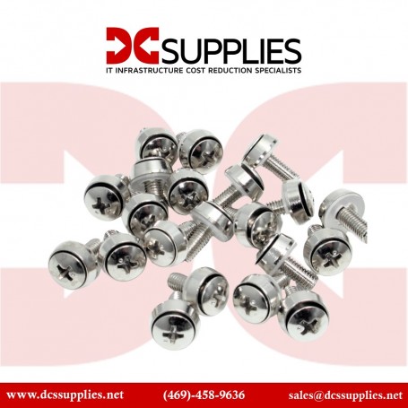 StarTech CABSCREWSM6 50 Package M6 Mounting Screws for Server Rack Cabinet (CABSCREWSM6)