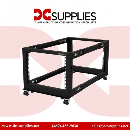 StarTech 4POSTRACK8U 19 8U Open Frame Server Rack Compact (4POSTRACK8U)