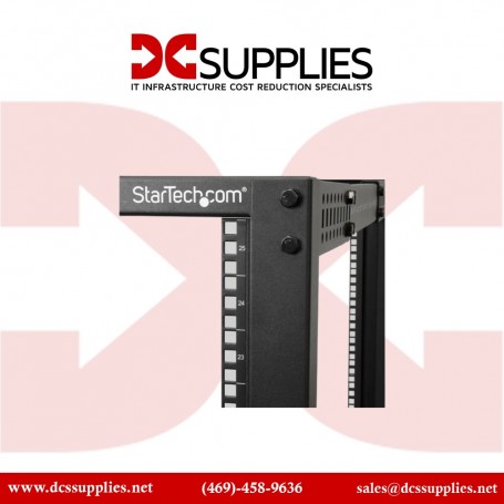 Startech 4POSTRACK25U 25U Adjustable Depth Open Frame 4 Post Server Rack (4POSTRACK25U)
