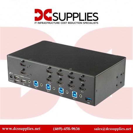 StarTech SV431DHD4KU 4 Port HDMI KVM Dual Display Switch (SV431DHD4KU)
