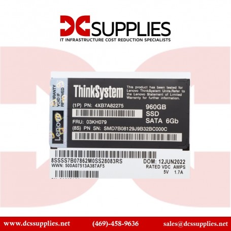 Lenovo 4XB7A82275 Thinksystem ST50 V2 2.5 5400 Pro 960GB Read Intnsv SATA 6GB SSD (4XB7A82275)