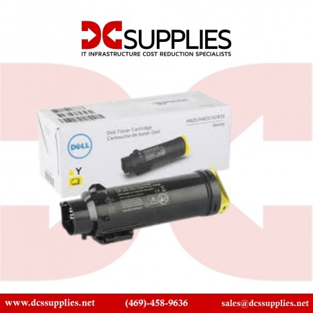 Dell 2RF0R H625cdw/H825cdw/S2825cdn Yellow Toner - 1200 pg standard yield (2RF0R)