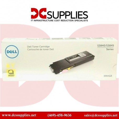 Dell Xmhgr Extra High-Yield Toner, 9,000 Page-Yield, Yellow (XMHGR)