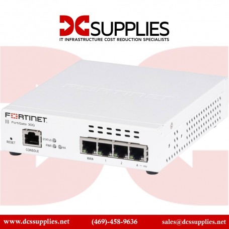 Fortinet FWF-30G-A-BDL-950-12 FortiWiFi 30G Wi-Fi 6 Managed Security Appliance (FWF-30G-A-BDL-950-12)