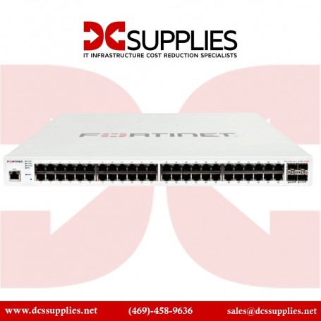 Fortinet FS-248E-POE FortiSwitch 48Port L3 PoE+ Ethernet Switch (FS-248E-POE)