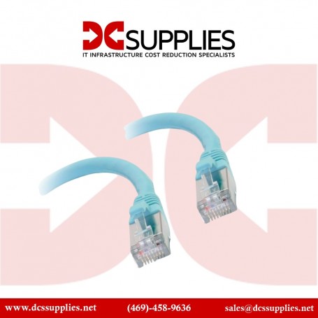 C2G 00743 4ft Cat6a Snagless Shielded (STP) Ethernet Patch Cable Aqua (00743)