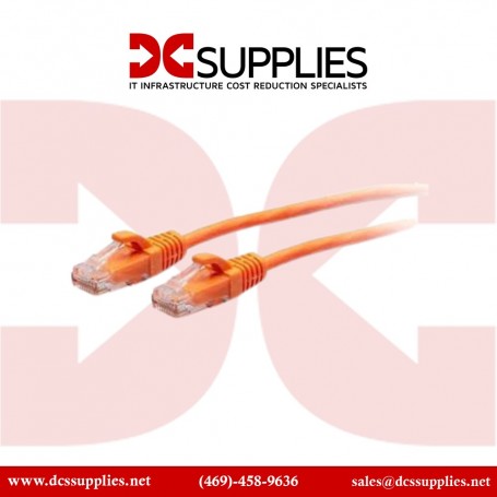 C2G 50835 0.5ft (0.15m) Cat6a Snagless Unshielded Ethernet Patch Cable - Orange (50835)