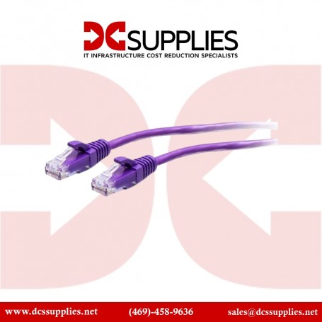 C2G 50816 0.5ft (0.15m) Cat6a Snagless Unshielded Ethernet Patch Cable - Purple (50816)