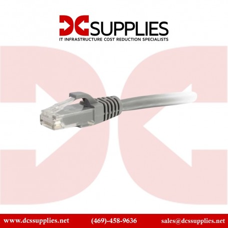C2G 50886 75ft Cat6a Snagless UTP Ethernet Patch Cable Gray (50886)