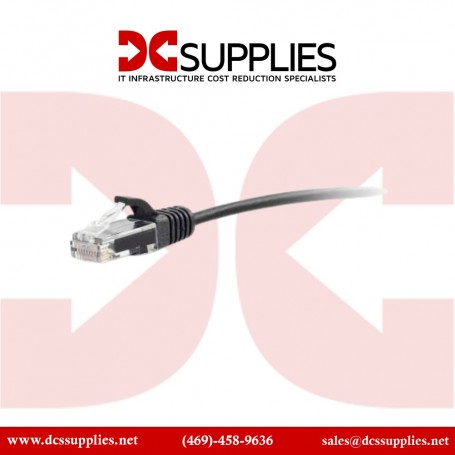 C2G 00723 1ft Cat6a Snagless UTP Ethernet Patch Cable - Black (00723)