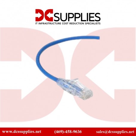 C2G C2G43815 3ft Cat6a Shielded Network Patch Cable Blue TAA Compliant (C2G43815)