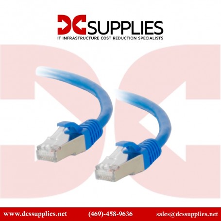 C2G 00680 9ft Cat6a Snagless Shielded Ethernet Patch Cable Blue (00680)