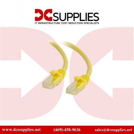 C2G 50745 5ft Cat6a Snagless Unshielded Ethernet Patch Cable Yellow (50745)