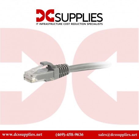 C2G 50885 50ft Cat6a Snagless UTP Ethernet Network Patch Cable Gray (50885)
